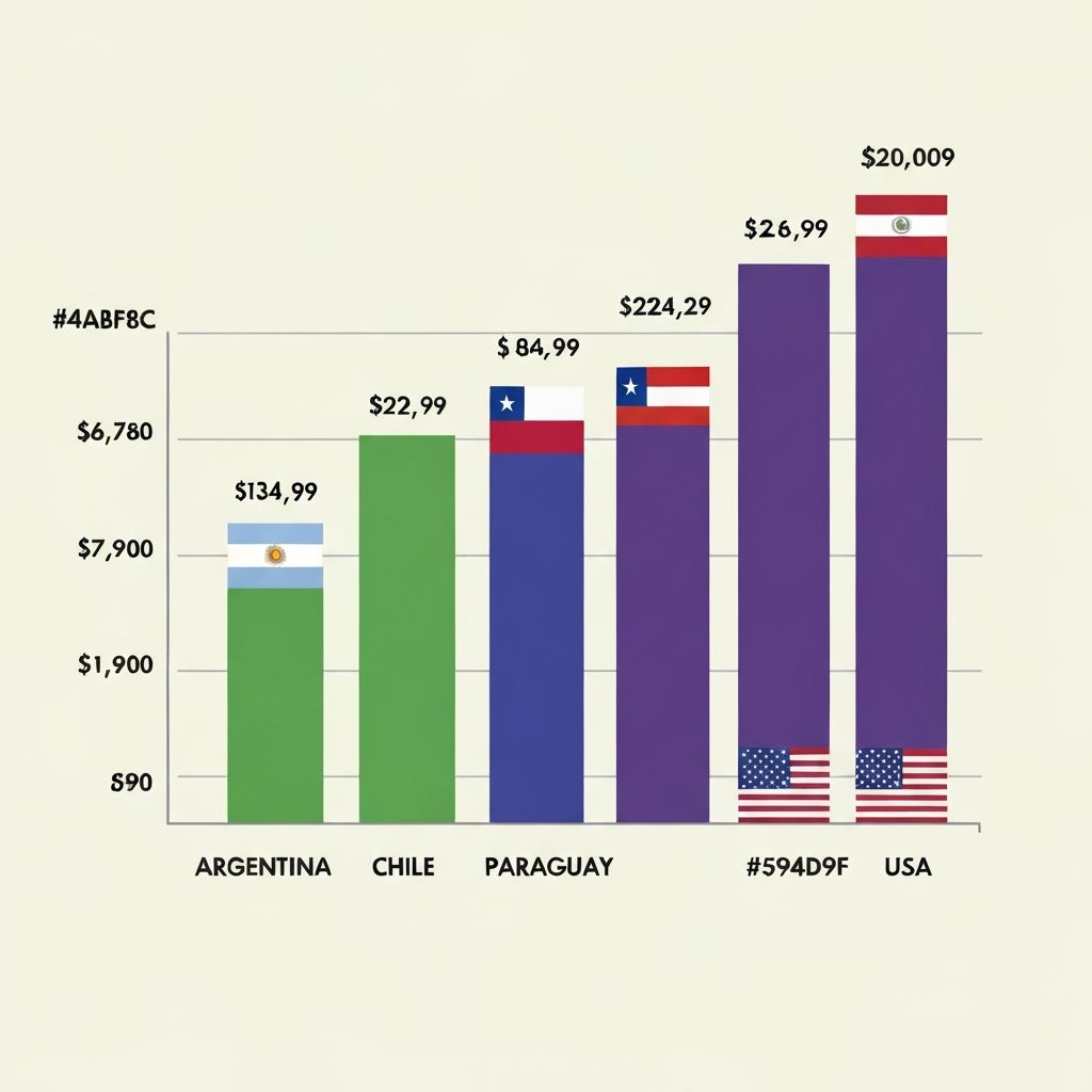 Comparacion de precios entre paises